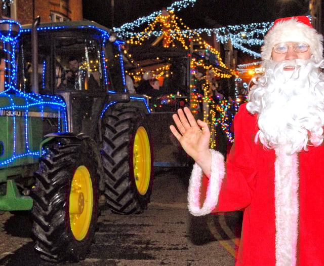 Festive tractor run brightens up Cardigan roads