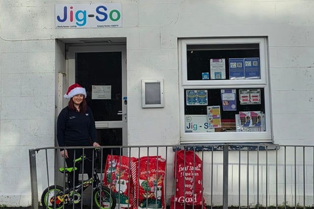 Welsh Water staff donate toys to Cardigan children's centre