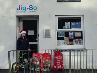 Welsh Water staff donate toys to Cardigan children's centre