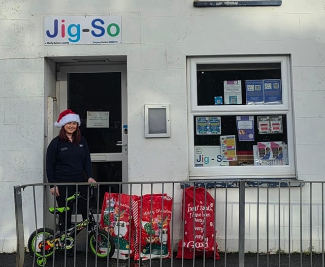 Welsh Water staff donate toys to Cardigan children's centre