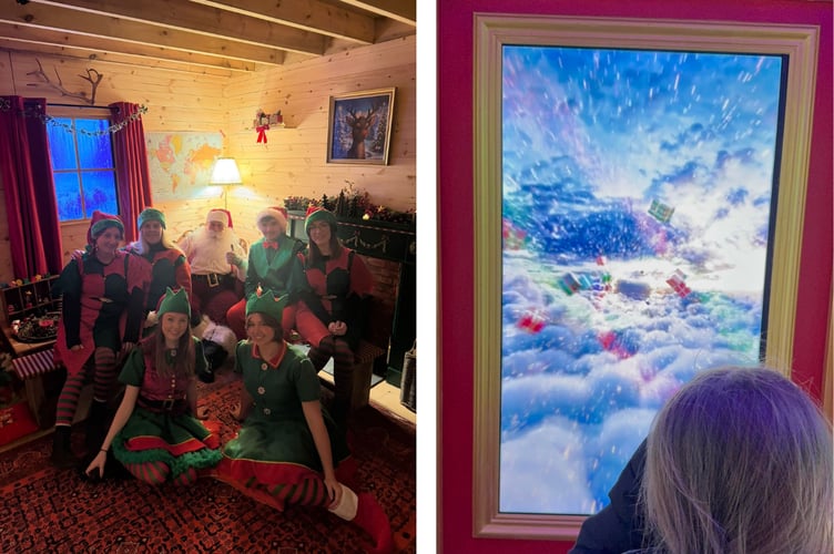 An incredible elevator takes you to Father Christmas and his hardworking elves. Photos: Share by Aberystwyth Cliff Railway