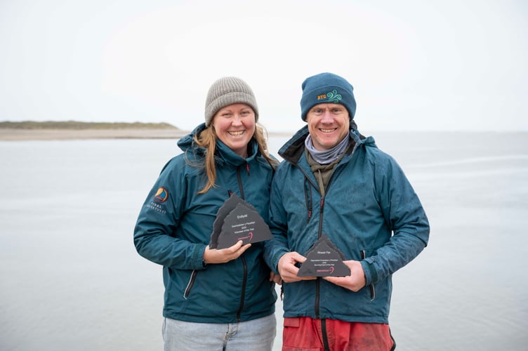 Husband and wife Kate and Dan Stevens have jointly won the ‘Volunteer of the Year’ award at the Gwynedd Sports Awards 2025
