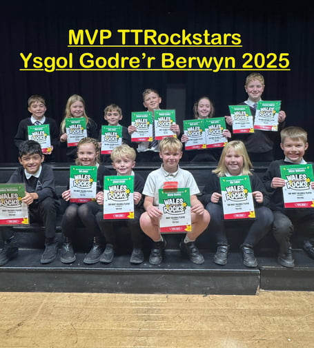 Pupils from Ysgol Godre'r Berwyn, Bala enjoyed success at the annual "Wales Rocks" competition