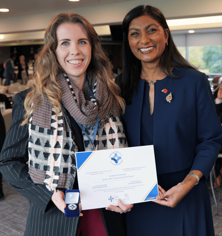 Angharad Hanbury with Sue Tranka