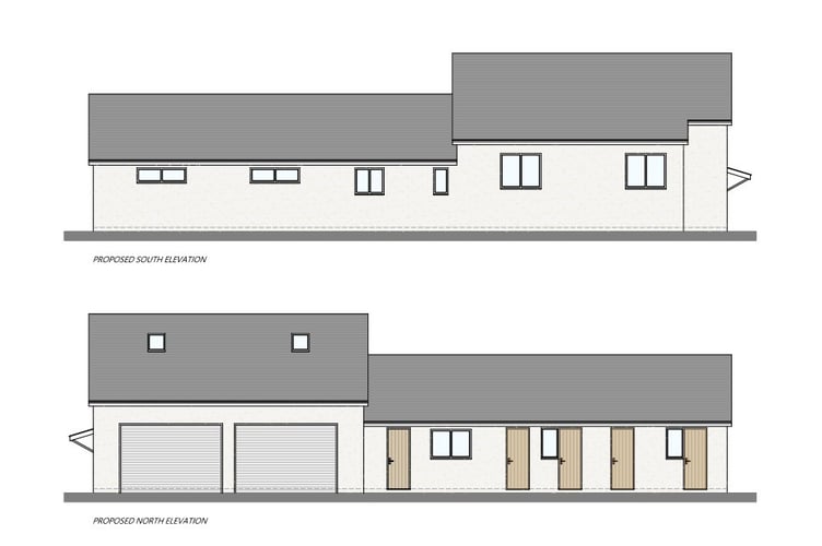 Plans for the dogg daycare at Llys Derwen camping and caravan site. Image: Gwynedd Council plans