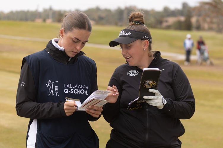 17/12/2025. Ladies European Tour. Lalla Aicha Q School, Al Maaden Golf Club, Marrakech, Morocco 16-20 December. Ffion Tynan of Wales during the first round. Credit: Tristan Jones/ LET