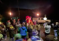 Giant cockerel welcomed back to Gwynedd village to usher in the return of the sun