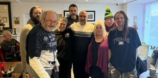 Over 50 people came together to celebrate Christmas at Aber cafe