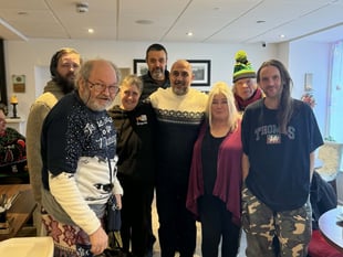 Over 50 people came together to celebrate Christmas at Aber cafe