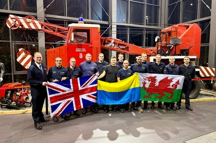 Mid and West Wales Fire and Rescue Service supported the ninth convoy to deliver emergency support to Ukrainian Firefighters