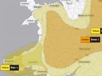 Snow warning upgraded to amber
