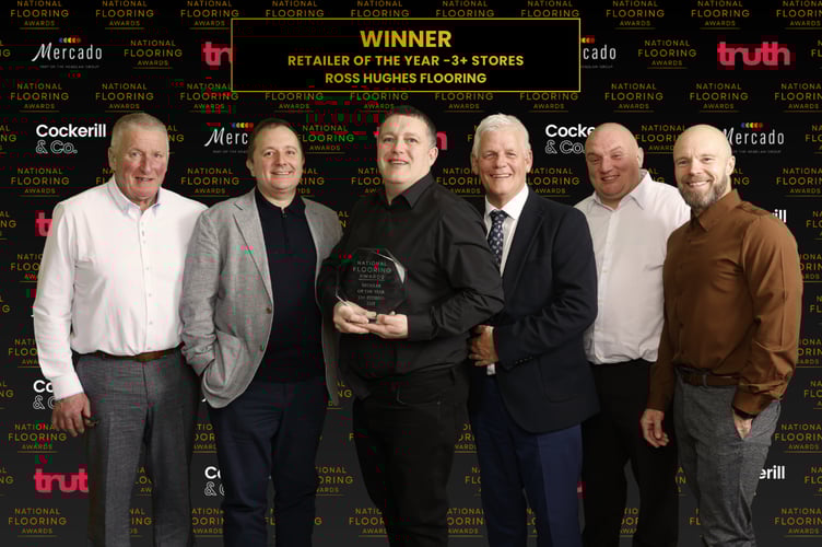 Ross Hughes Flooring celebrate winning UK National Flooring Retailer of the Year 2025