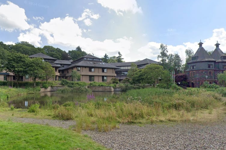 Powys County Council's headquarters in Llandrindod Wells. 
