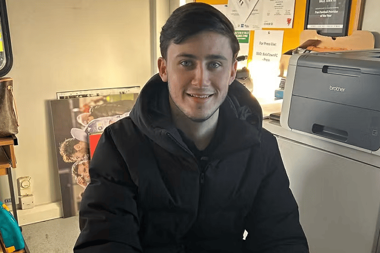 Bala Town's new signing Charlie Fisher