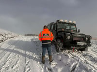 Meet the 4x4 heroes ferrying medics and supplies during bad weather