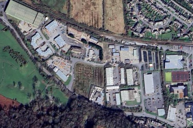 Pictured centre is the Penamser Industrial Estate at Porthmadog.  Image: Google Maps
