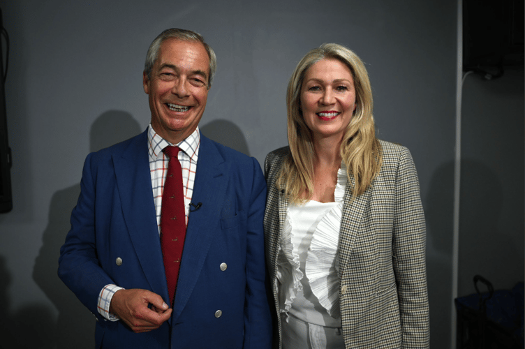 Laura Anne Jones MS and Nigel Farage