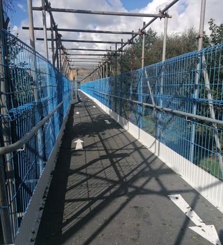 A ‘temporary’ access ramp has been in place for years at the site of the current bridge
