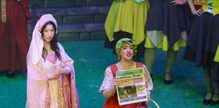 Cambrian News and Harbour Scheme feature in Robin Hood pantomime