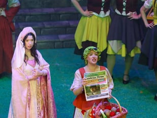 Cambrian News and Harbour Scheme feature in Robin Hood pantomime