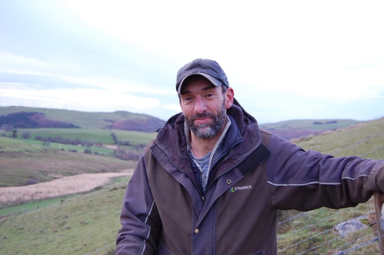 Rhodri Lloyd-Williams manages a family-run livestock farm in the hills above Talybont.