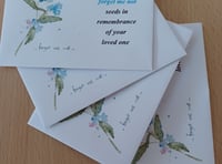Forget me not seeds for bereaved families