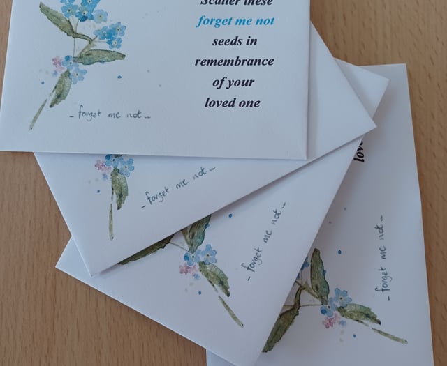 Forget me not seeds for bereaved families