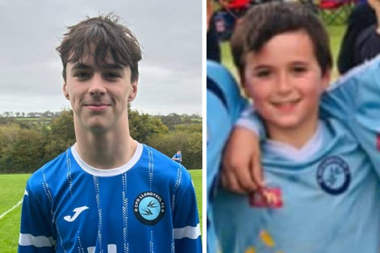 Riley Clemas made his senior debut for Llandysul over thre Christmas period and featured in their 4-3 defeat against Maesglas on Saturday after being with the club since he was a young boy