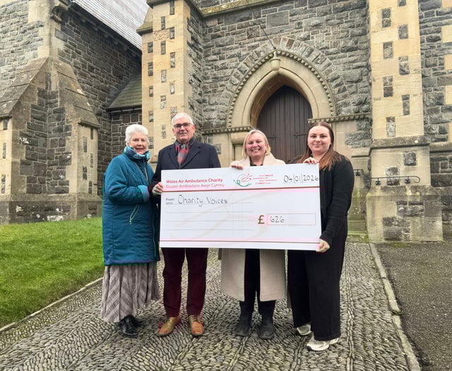 Concert in Aberaeron raises £600 for charity