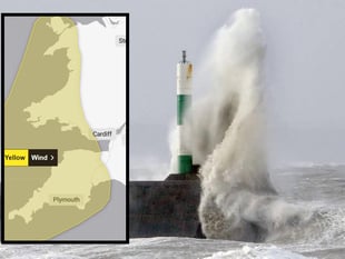 Warning issued for strong winds on Tuesday morning