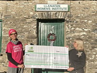 Llanafan WI sold handmade crafts raising £150 for Breast Cancer Now
