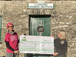 Llanafan WI sold handmade crafts raising £150 for Breast Cancer Now