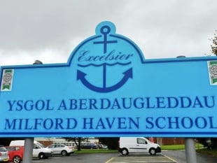 Teen arrested after teacher is assaulted at west Wales school