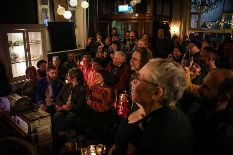 Machynlleth's Post Twrci Tango celebrations went down a treat on Saturday 17 January. Photo:  Sarah Williams