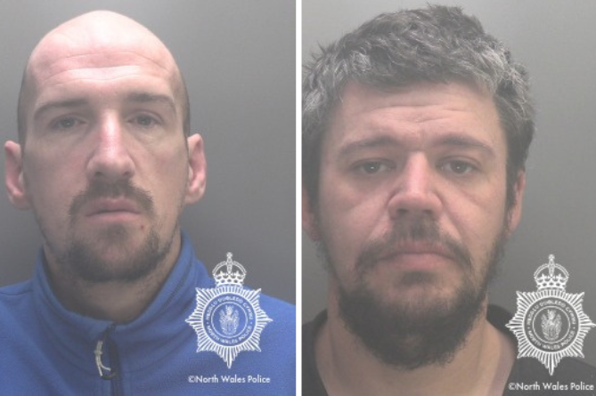 Rees Vincent Pennington and Carl Joseph Ashmore. Photo: North Wales Police