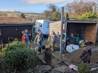 Football team rescues loo-less mum by digging up collapsed sewage pipe