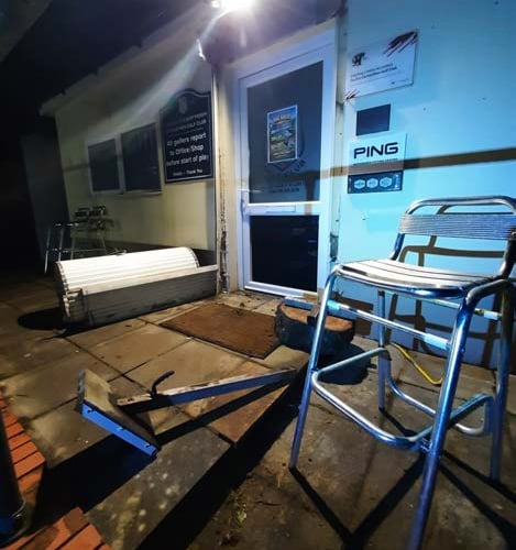 With officers over the county border alerted to the break-in, local units decided to patrol the golf club in Carmarthen as a precaution. On arrival, it was apparent that the Carmarthen Golf Club had also been hit.