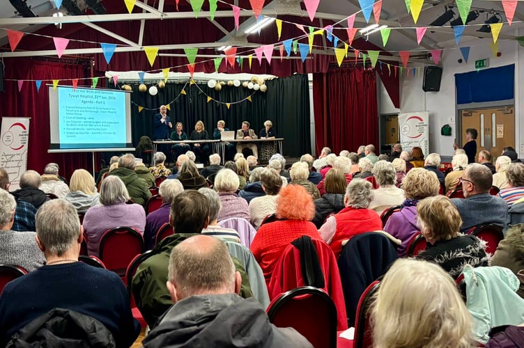 Over 100 people attended a public meeting about Tywyn Hospital