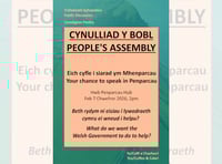 Question your Senedd candidates at Aber People's Assembly next week