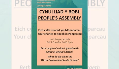 Question your Senedd candidates at Aber People's Assembly next week