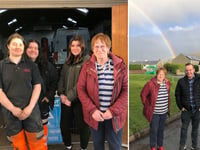 Joyce Watson visits Ardudwy before retirement
