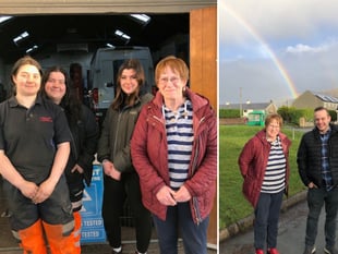 Joyce Watson visits Ardudwy before retirement