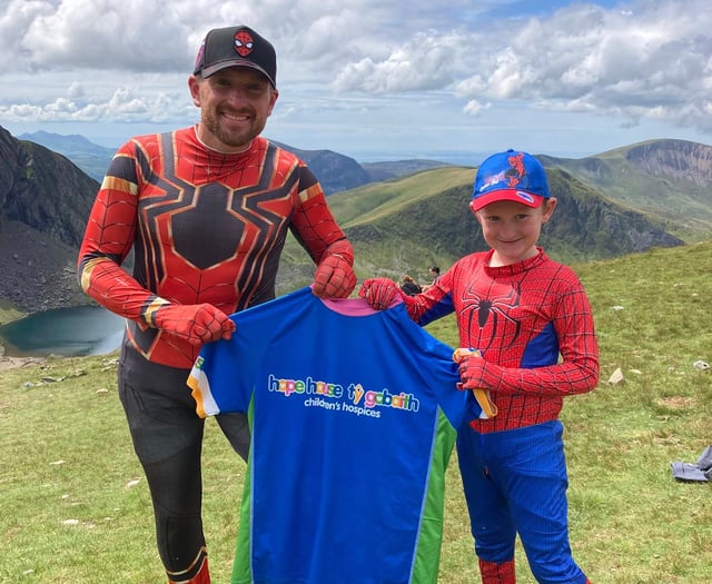 Gwynedd Spiderman Dylan Hughes Climbs Snowdon 141 Times for Charity