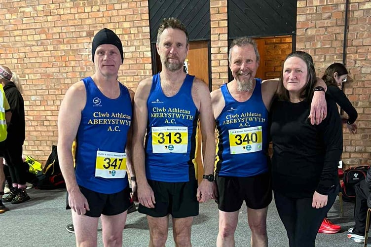 Paul, Shelley, Dave and Claire at Builth Wells