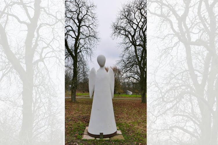 The Undod Heddwch/ Unitehope angel in Stockholm.