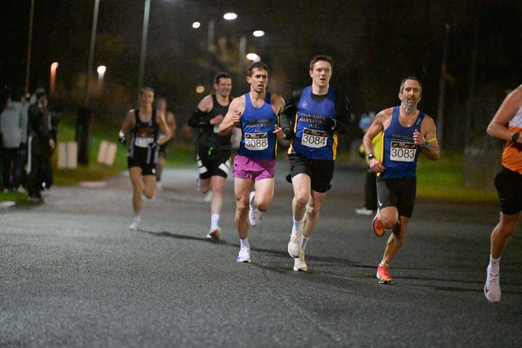 Gruff Lewis, Morgan Roberts-Young and Edd Land at Shrewsbury