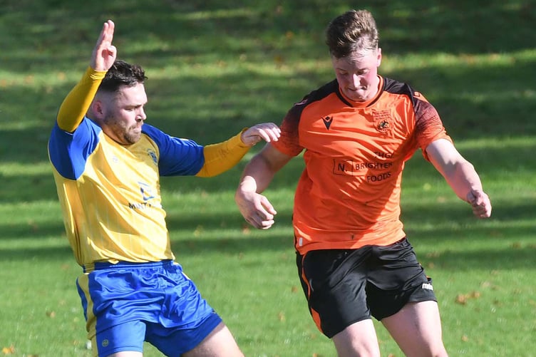 Ryan Dean (right) scored a late winner for Tywyn (File pic: Doris O'Keefe)