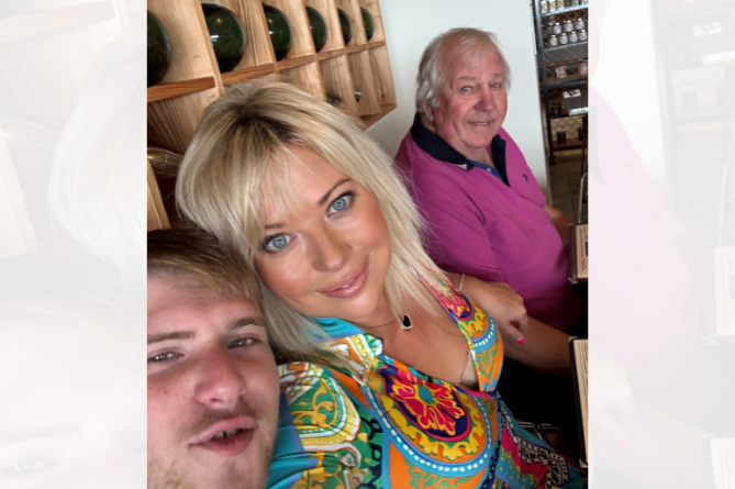 From left to right: Harrison, Andrea and Michael (Family photograph)