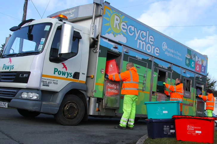 Bin collection days are changing for the majority of Powys residents as new routes are introduced.