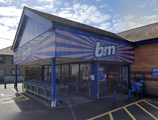B&M on Lower Cardiff Road, Pwllheli